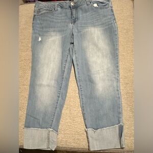 1822 Denim Light Blue Ankle Jeans - Cropped